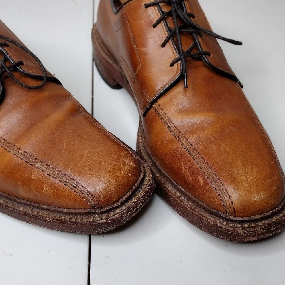 Allen Edmonds Hillcrest Brown Leather Lace Up Business Classic Oxfords Sz 9
